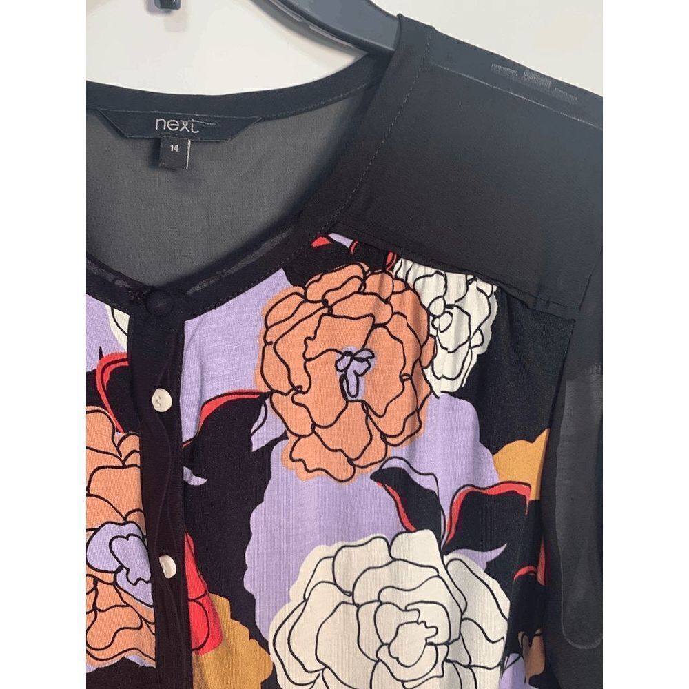 Next Long Sleeve Floral Shirt - Picture 7 of 8
